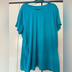 Torrid Blue Classic Fit Crew Neck Tee.